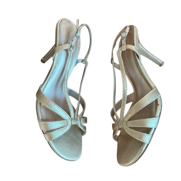 Pesáro Women's Bree Gold Heels Size 8 - Picture 2 of 9